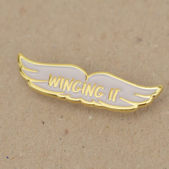 Winging It Enamel Pin Badge, 5 of 5
