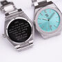 Personalised Wave Watch In Turquoise, thumbnail 4 of 7