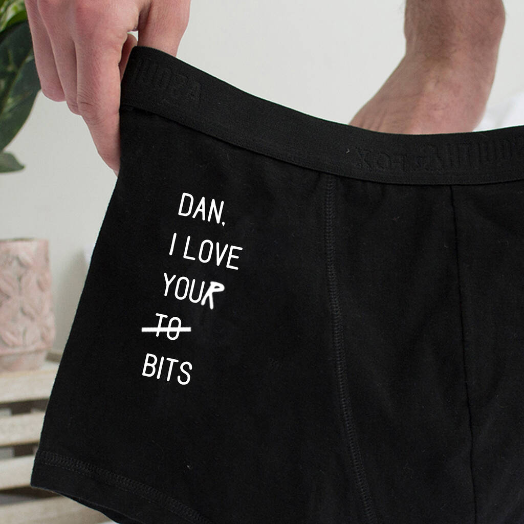 Personalised Love Your Bits Underwear By Solesmith
