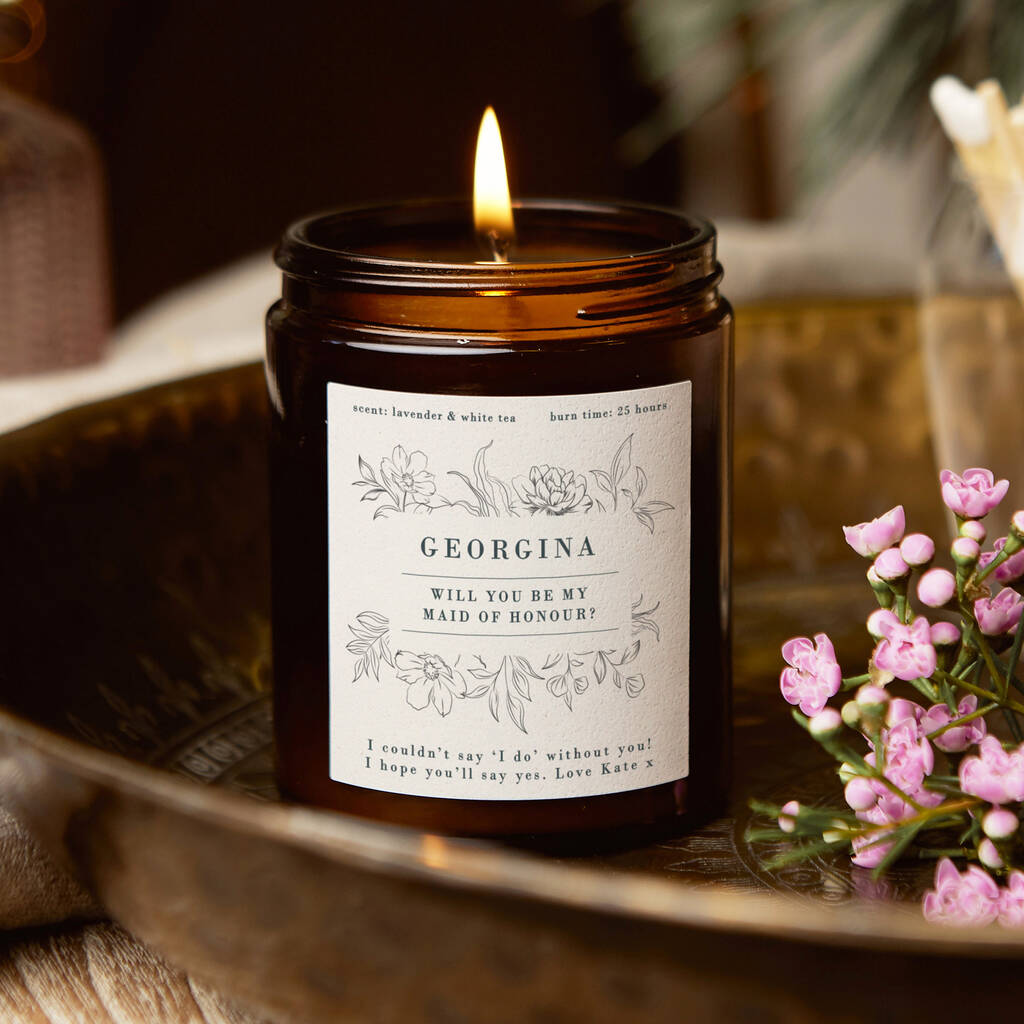 Be My Maid Of Honour Wildflower Scented Candle By Kindred Fires