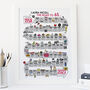 65th Birthday Personalised Print The Road To 65, thumbnail 1 of 10