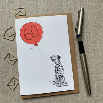 Personalised Dalmatian Birthday Card, 2 of 4