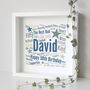 Personalised 50th Birthday Word Art Gift, thumbnail 1 of 5