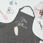 Mr And Mrs Personalised Kitchen Apron Set, thumbnail 3 of 7