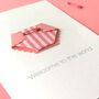 New Baby Boy Or Girl Stripe Nappy Card, thumbnail 6 of 12