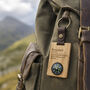 Great Plains 'Grandad' Oak Compass Keyring, thumbnail 1 of 2