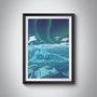 Iceland Travel Poster Art Print, thumbnail 1 of 6