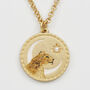 Gold Lioness Spirit Guide Pendant Necklace, thumbnail 3 of 8