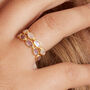 Amethyst Gold Plated Silver Eternity Stacking Ring, thumbnail 6 of 10