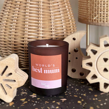 World's Best Mum Personalised Candle Gift, 2 of 2