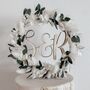 Personalised Initials Dried Flower Cake Topper, thumbnail 1 of 2