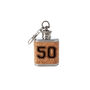 '50' Mini Cork Hip Flask Keyring | Special Birthday | 50th Birthday, thumbnail 2 of 2