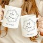 Personalised Mr And Mrs Mugs, thumbnail 1 of 2