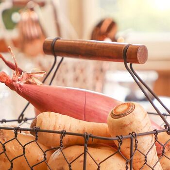 Vintage Garden Veg Trug Basket, 3 of 4