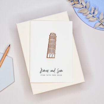 Statue Of Liberty Personalised Engagement Card, 4 of 8