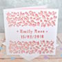 Personalised Laser Cut New Baby Card, thumbnail 1 of 4