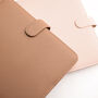 Neutral Saffiano Planner And Diary Cover With Zip Pouch, thumbnail 3 of 12