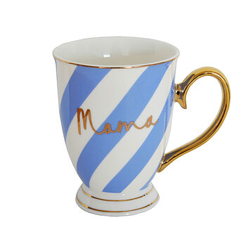 'Mama' Lilac Stripes Portofino Mug, 2 of 2