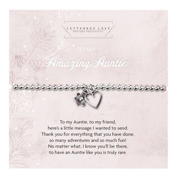 Auntie Silver Plated Bead Bracelet, 2 of 7