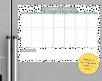 Personalised Monthly Planner Wall Calendar Whiteboard, 5 of 8