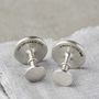 Silver Personalised Entwined Monogram Cufflinks, thumbnail 3 of 6