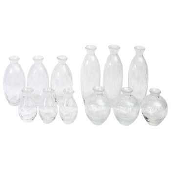 Nadiel Clear Bubbles Budvase Set, 3 of 3