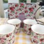 Set Of Four Boxed Palace Mugs In Summertime Chintz Design, thumbnail 3 of 4