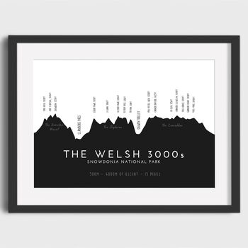 Welsh 3000 Challenge Personalised Print, 4 of 8