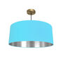 Turquoise Blue Drum Lampshade, thumbnail 9 of 9