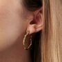 Twig Hoop Earrings, thumbnail 2 of 8