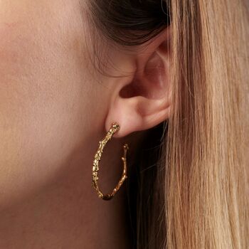 Twig Hoop Earrings, 2 of 8