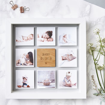 Personalised Framed Baby Photo Print, 7 of 12