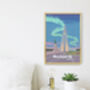 Reykjavik Iceland Travel Poster Art Print, thumbnail 2 of 8