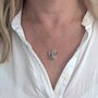 The Trio Dalmatian Jasper Necklace, Silver, thumbnail 2 of 9