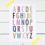 Colourful Alphabet Nursery Print, thumbnail 2 of 2