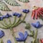 Summer Birdsong Linen Embroidery Pattern Design, thumbnail 9 of 10
