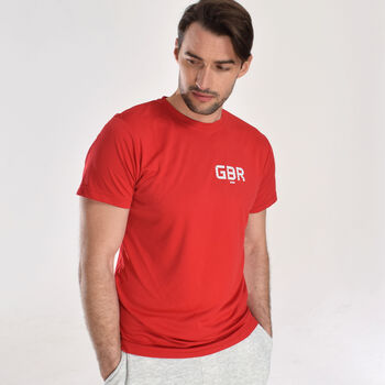 Gbr Red Sports Activewear T Shirt, 4 of 6