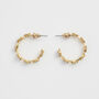 Forget Me Not Stud Hoop Earrings, thumbnail 3 of 7