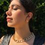 Gold Plated Figaro Chain Choker Necklace, thumbnail 6 of 9