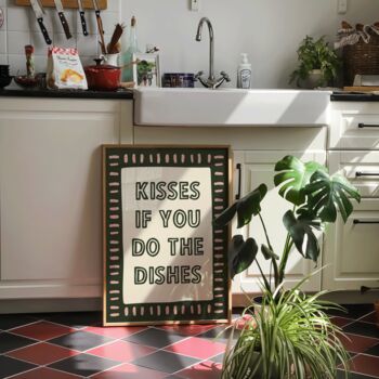 Kisses If You Do The Dishes Print, 6 of 6