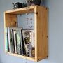 Wide Reclaimed Wooden Book Shelf, thumbnail 1 of 4