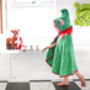 Personalised Christmas Elf Bamboo Soft Hooded Towel, thumbnail 5 of 9
