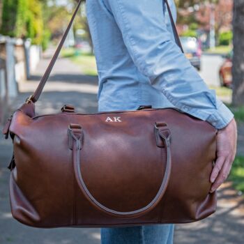 Personalised Weekend Holdall With Shoulder Strap, 2 of 10