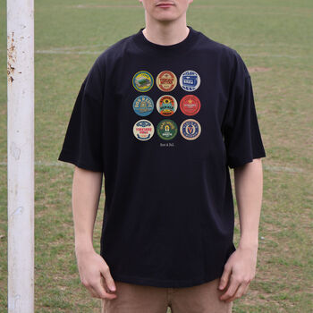 Leeds Football Beer Mats Oversized T Shirt, 7 of 10