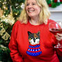 Christmas Cat Jumper Personalised For Cat Lovers, thumbnail 9 of 12
