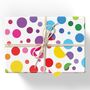 Rainbow Spots Wrapping Paper, thumbnail 1 of 3