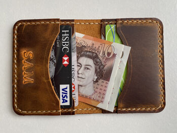 Personalised Sustainable Gift, Genuine Leather Wallet, 5 of 10