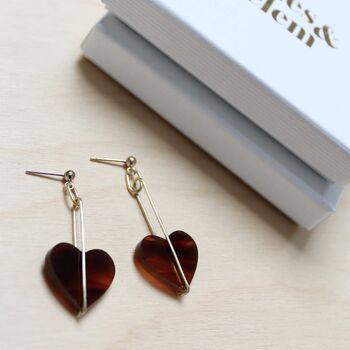Heart Drop Earrings, 10 of 12