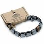 Magnetic Hematite Tigers Eye Shamballa Bracelet, thumbnail 2 of 2