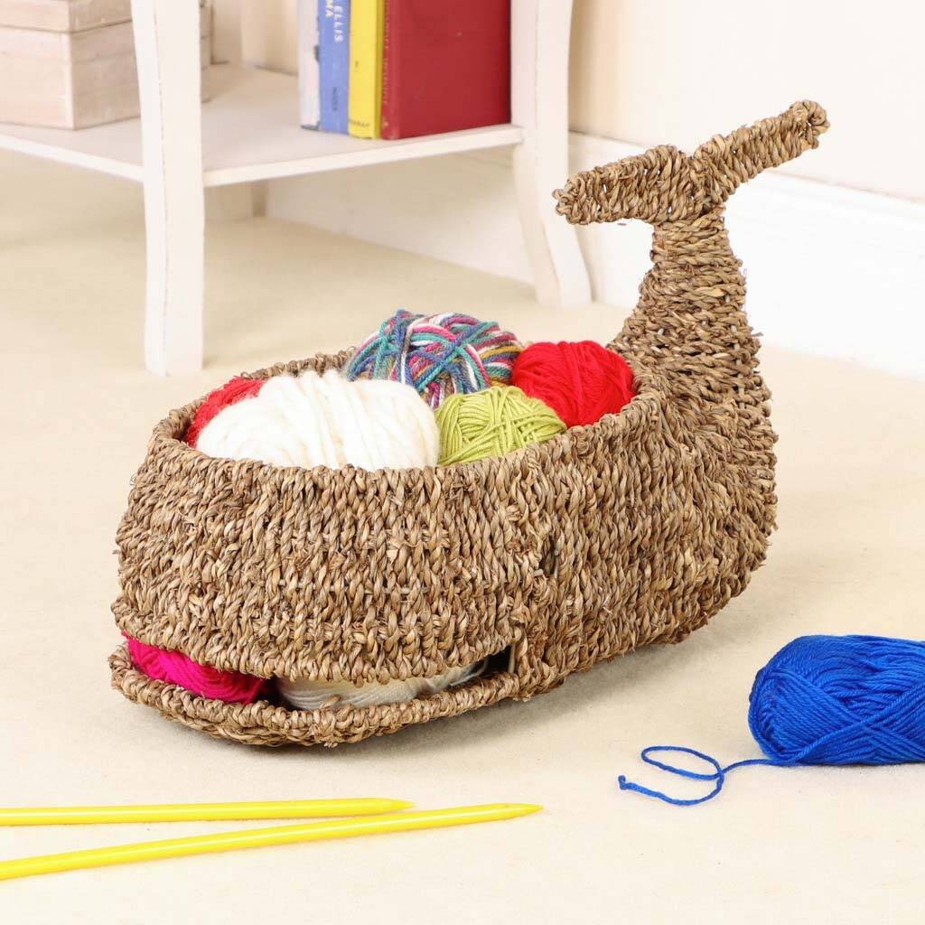 whale toy basket